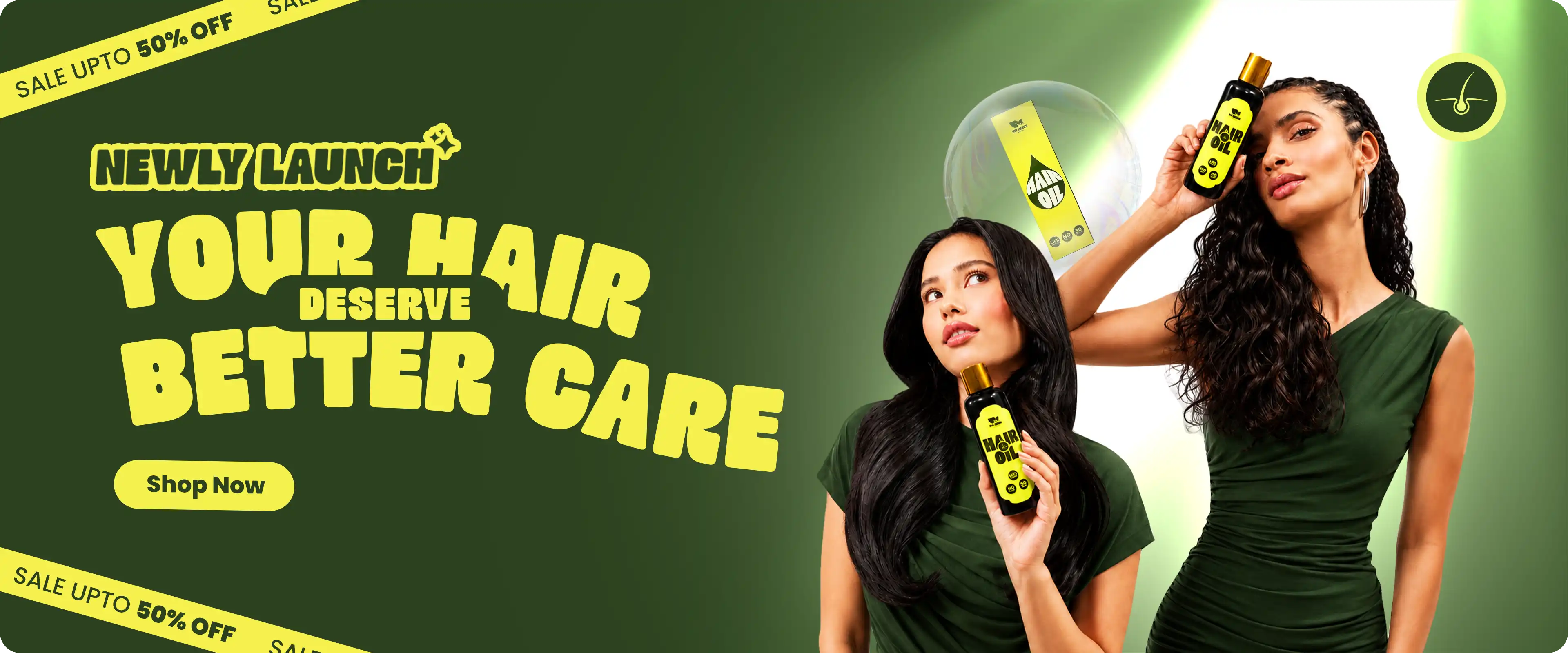Hair Oil Long Banner