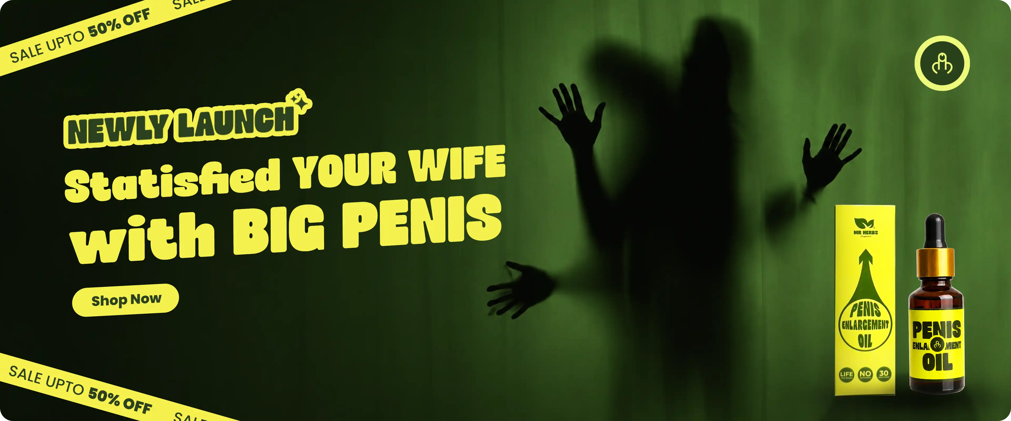 Penis oil LOng Banner